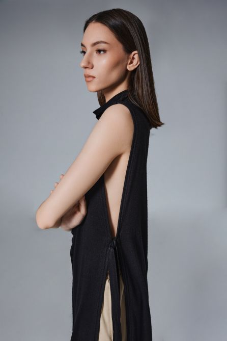Flair Turtleneck Dress