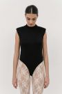The Jalapeno Sleeveless Bodysuit Black