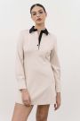 The Peppery Mini Dress Beige
