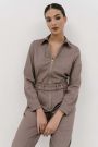 The Hot Sauce Jumpsuit Beige
