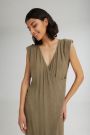 The Breeze Sleevless Dress Khaki