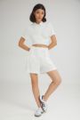 The Creamy Shorts White