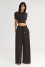 The Creamy Wide Pants Black