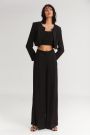 The Crunchy Wide Pants Black