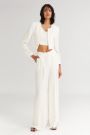 The Crunchy Wide Pants White