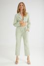 The Melted IceCream Cropped Blazer Mint