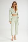 The Melted IceCream Cropped Pants Mint