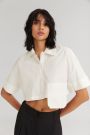 The Parfait Cropped Shirt White