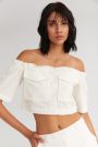 The Parfait Cropped Top White