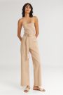 The Scoop Jumpsuit Beige