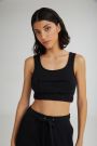 The Sorbet Cropped Top Black