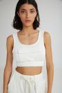 The Sorbet Cropped Top White