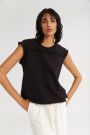 The Sorbet Sleevless Top Black