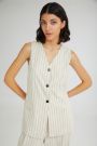 The Toppings Vest Beige