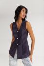 The Toppings Vest Navy