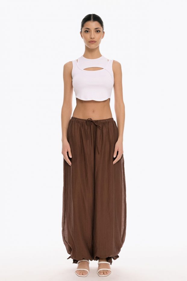 Afterring Asymmetrical Crop Top