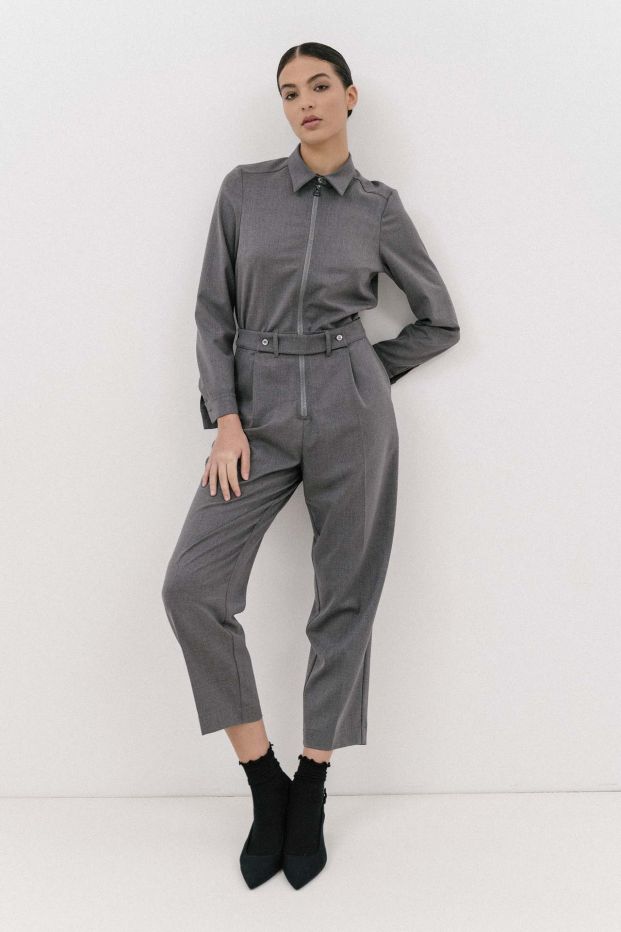 The Hot Sause Jumpsuit Grey