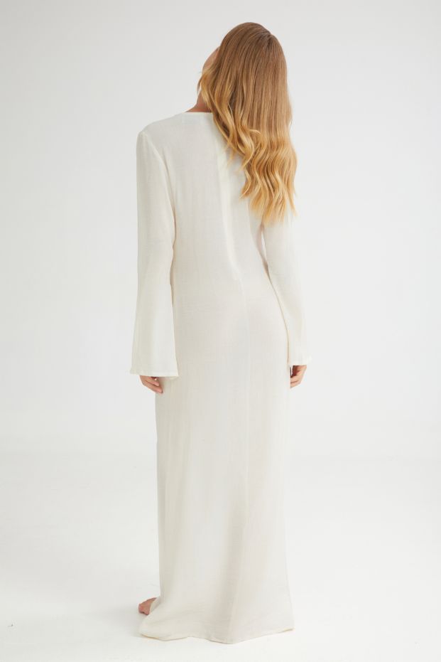 The Breeze Long Dress Ecru