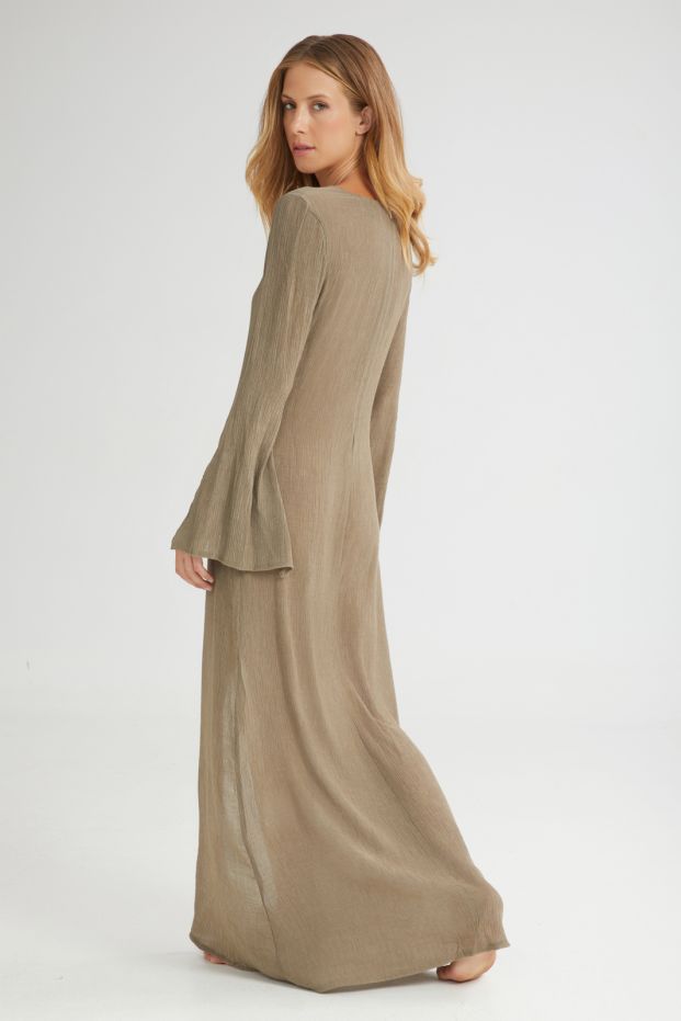 The Breeze Long Dress Khaki