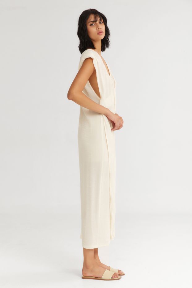 The Breeze Sleevless Dress Ecru