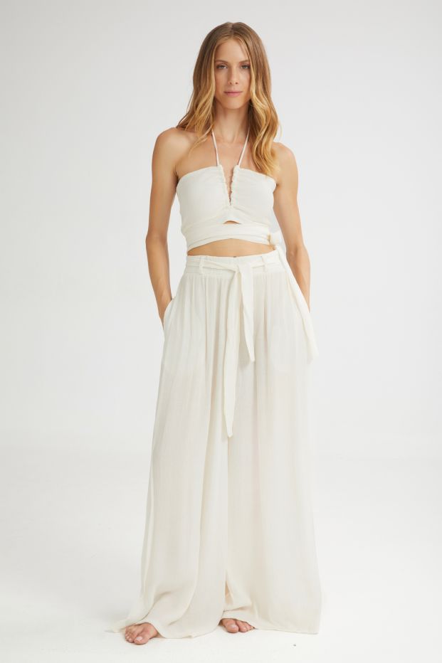 The Breeze Wide Pants Ecru