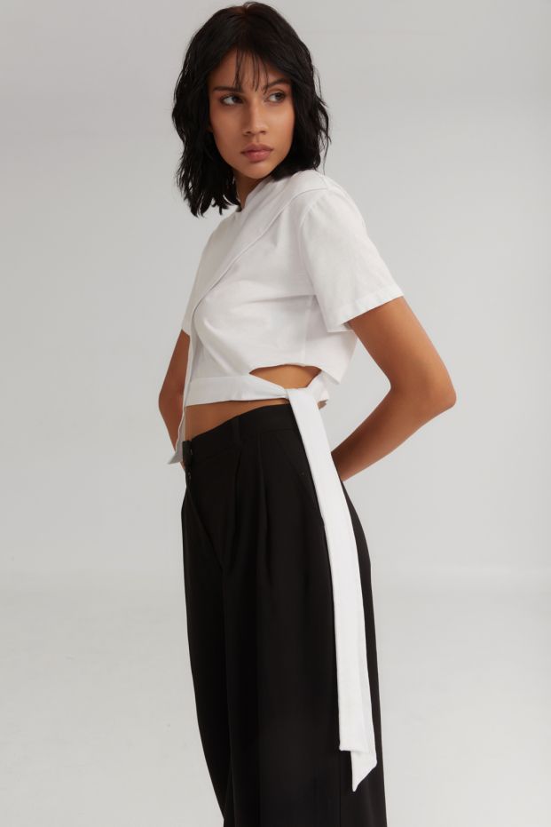 The Caramel Drip Top White