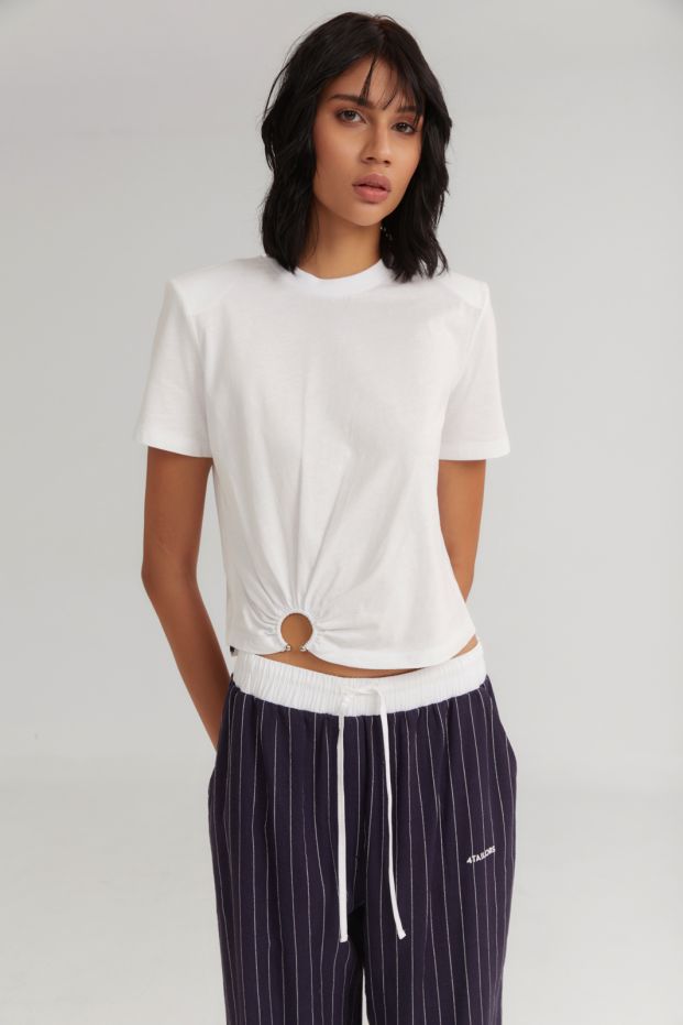 The Churn Top White