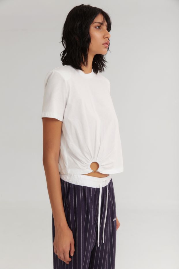 The Churn Top White