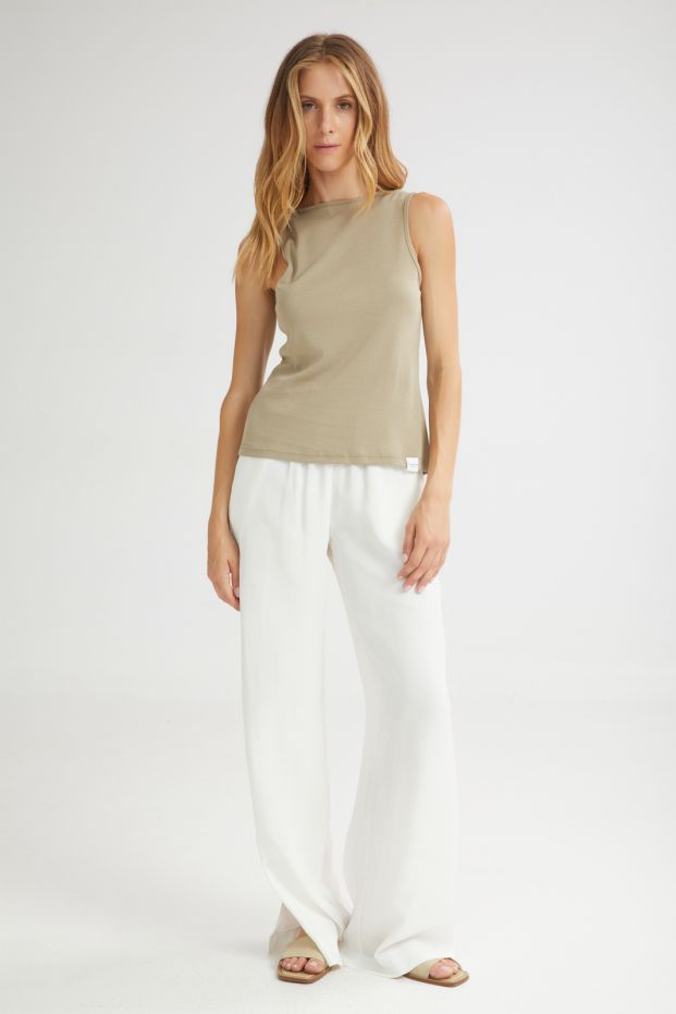 The Confection Top Khaki