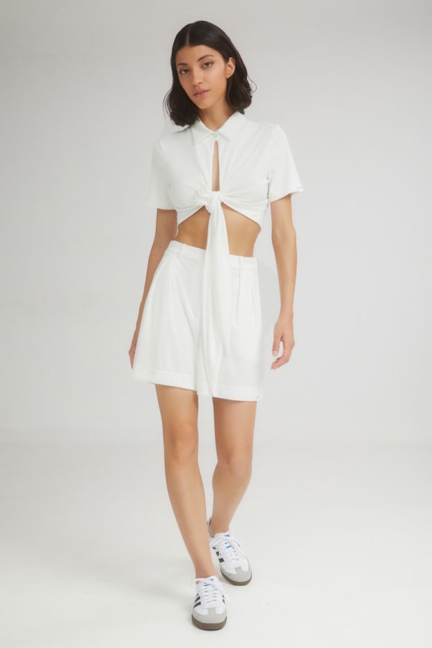 The Creamy Cropped Top White