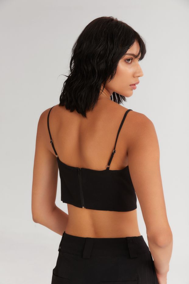 The Crunchy Bustier Black