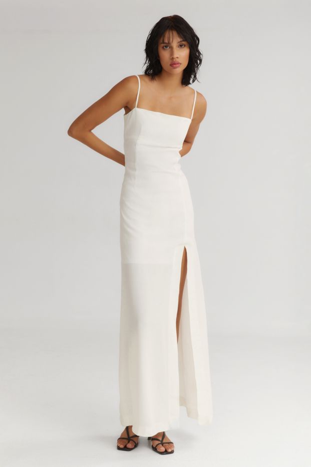 The Crunchy Dress White
