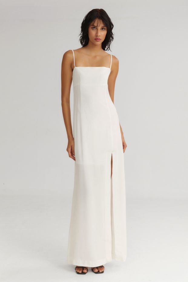 The Crunchy Dress White
