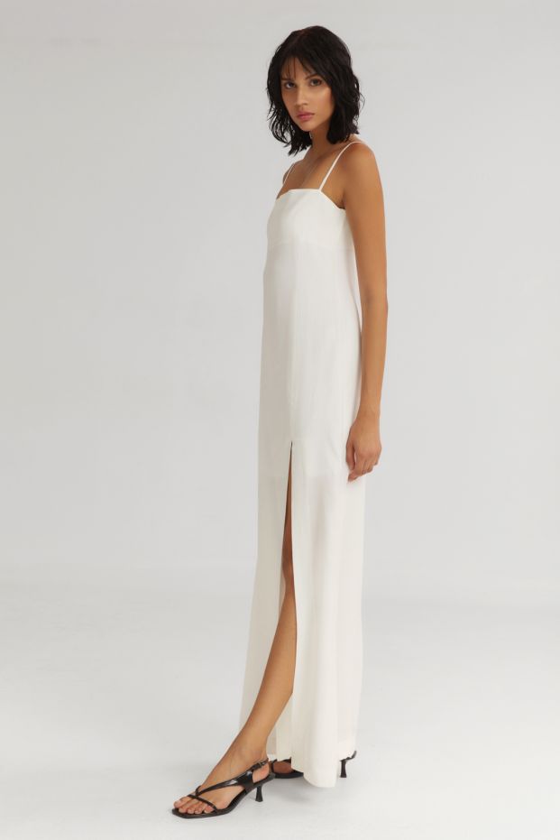 The Crunchy Dress White