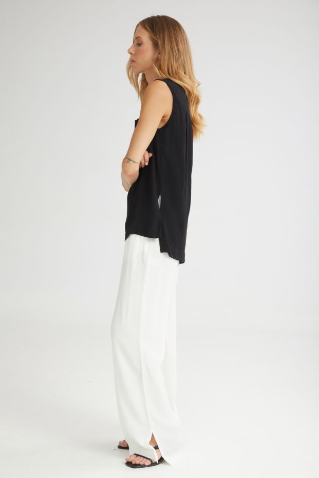 The Custard Wide Pants White