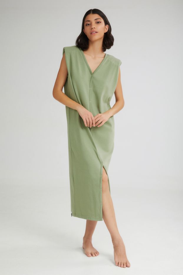 The Flavor Sleeveless Dress Khaki