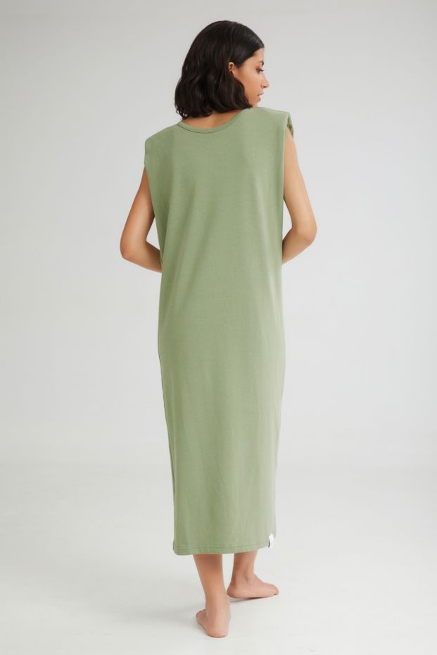 The Flavor Sleeveless Dress Khaki