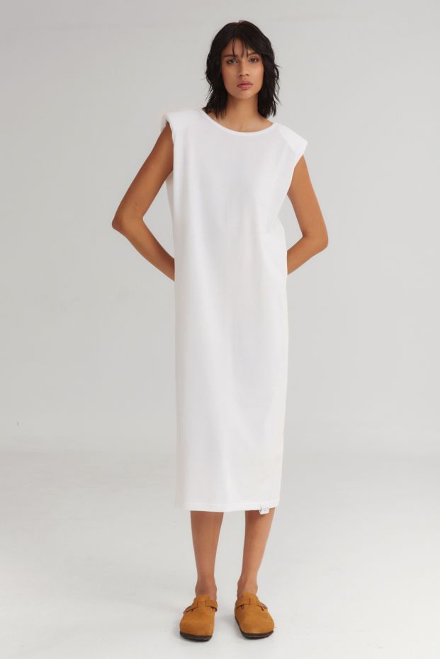 The Flavor Sleeveless Dress White