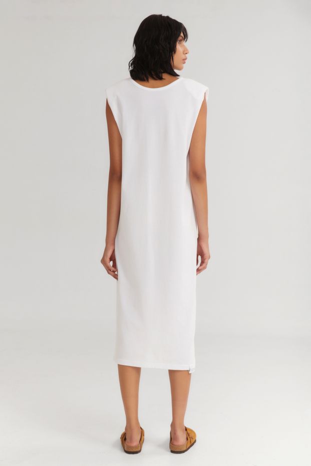 The Flavor Sleeveless Dress White