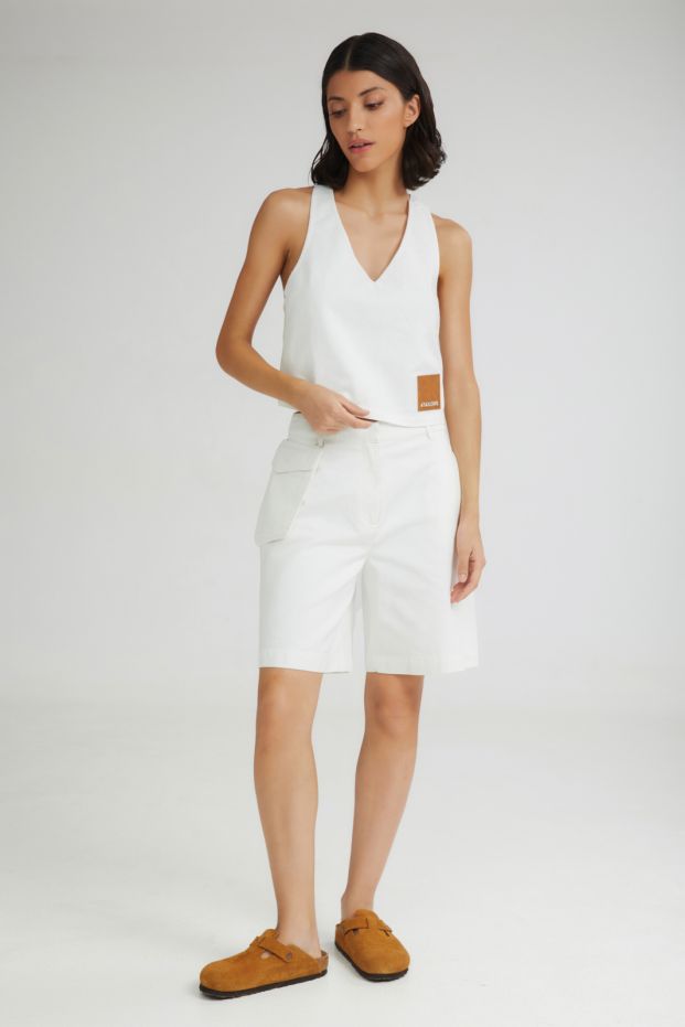 The Frozen Yogurt Shorts White