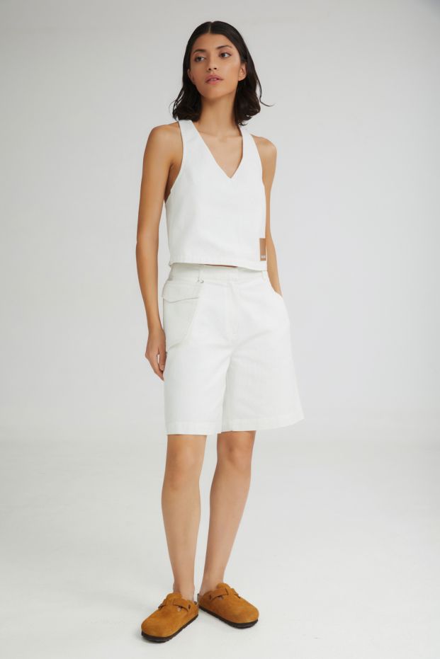 The Frozen Yogurt Shorts White