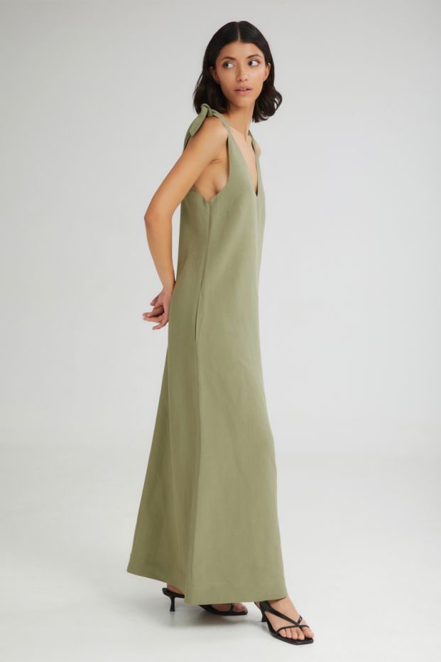 The Gelato Maxi Dress Khaki