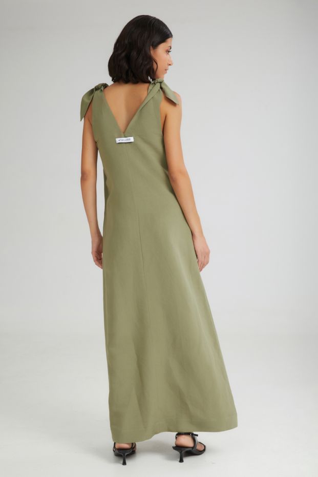 The Gelato Maxi Dress Khaki