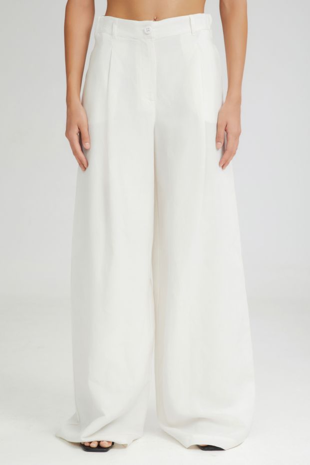 The Gelato Wide Pants Ecru