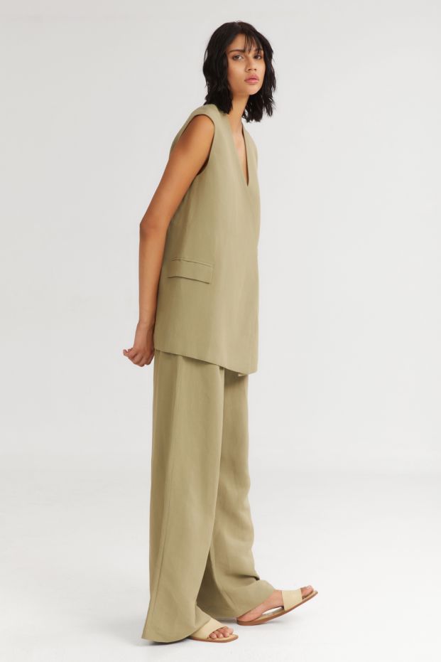 The Gelato Wide Pants Khaki