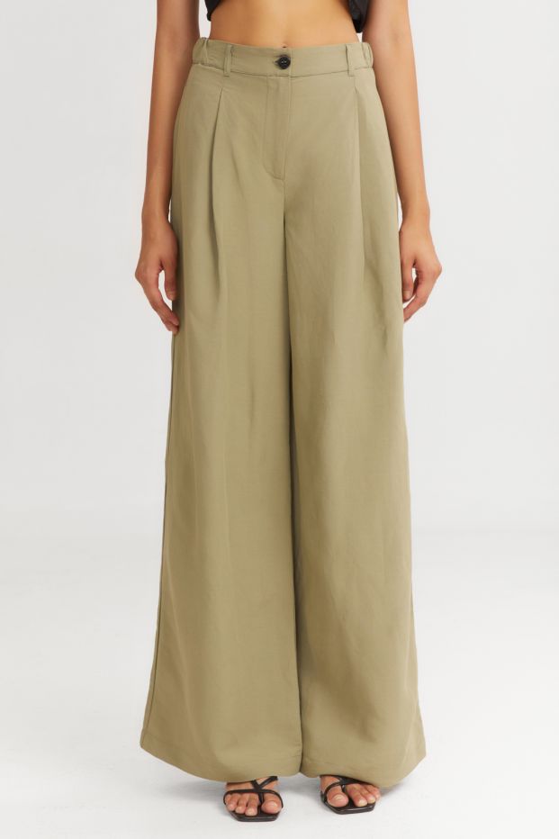 The Gelato Wide Pants Khaki