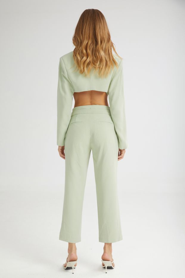 The Melted IceCream Cropped Pants Mint