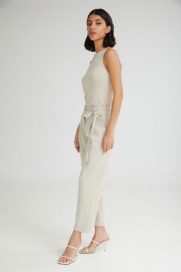 The Melted IceCream Cropped Pants Vanilla