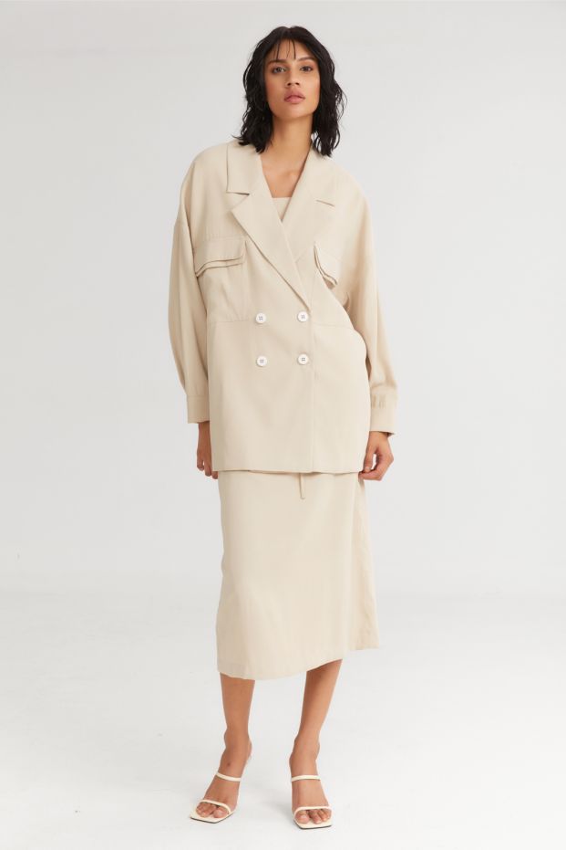 The Melted IceCream Oversized Blazer Vanilla