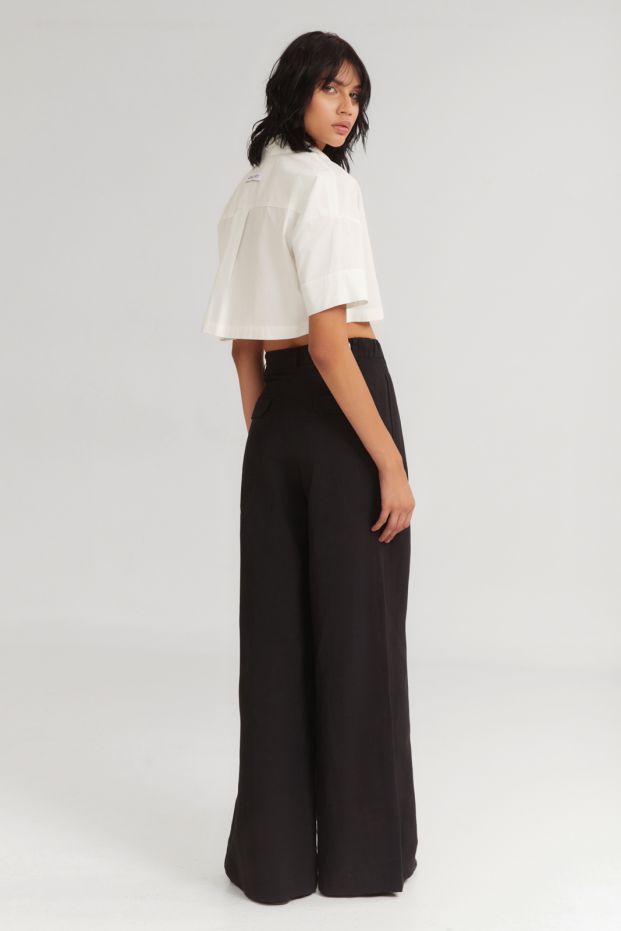The Parfait Cropped Shirt White